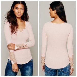 Free People Kyoto Cuff Thermal Size Small EUC